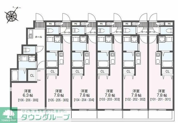 ラージフィールドIIの物件間取画像